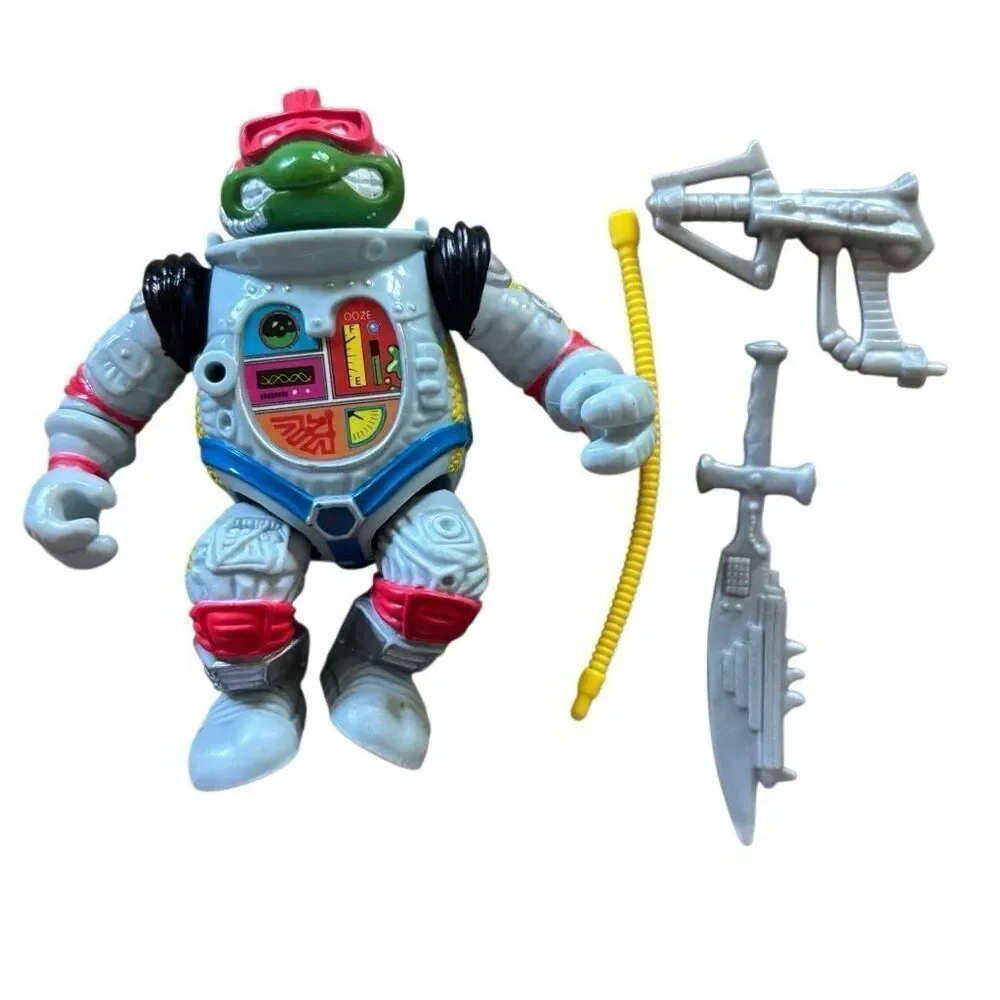 Teenage Mutant Ninja Turtles Space Cadet Ralph 1990 Action Figure & Acc.